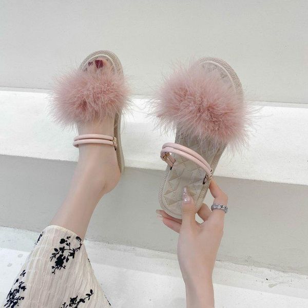 slippers shoes woman 2021 casual fur flip flops low female tap pantofle luxury plush flat summer hawaiian pu rubber scandals, Black
slippers shoes woman 2021 casual fur flip flops low female tap pantofle luxury plush flat summer hawaiian pu rubber scandals, Black