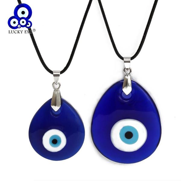 lucky eye water drop glass blue turkish evil pendant necklace leather rope neck chain for women men jewelry be106 necklaces, Silver
lucky eye water drop glass blue turkish evil pendant necklace leather rope neck chain for women men jewelry be106 necklaces, Silver