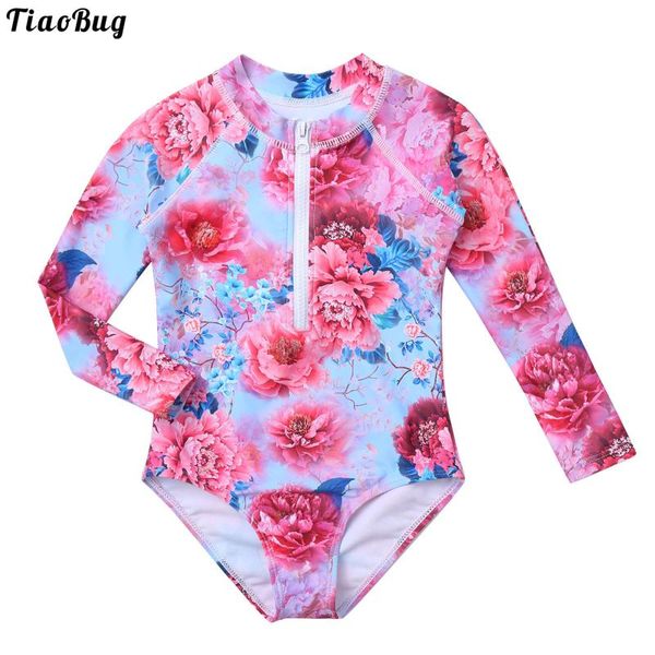 one-pieces tiaobug summer kids girls one-piece round neck long sleeve flower print pattern zipper fron closure leotard swimsuit swimwear, Black
one-pieces tiaobug summer kids girls one-piece round neck long sleeve flower print pattern zipper fron closure leotard swimsuit swimwear, Black