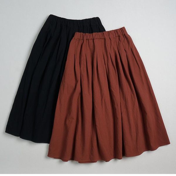 skirts japan style mori girl cotton linen solid color skirt spring mid-length a-line women, Black
skirts japan style mori girl cotton linen solid color skirt spring mid-length a-line women, Black