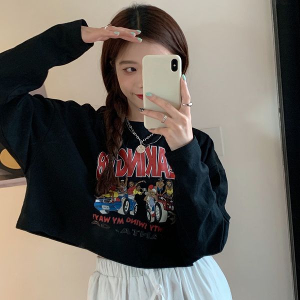 women's t-shirt short women's long sleeve loose 2021 round neck cotton printed t-shirt high waist summer, White
women's t-shirt short women's long sleeve loose 2021 round neck cotton printed t-shirt high waist summer, White