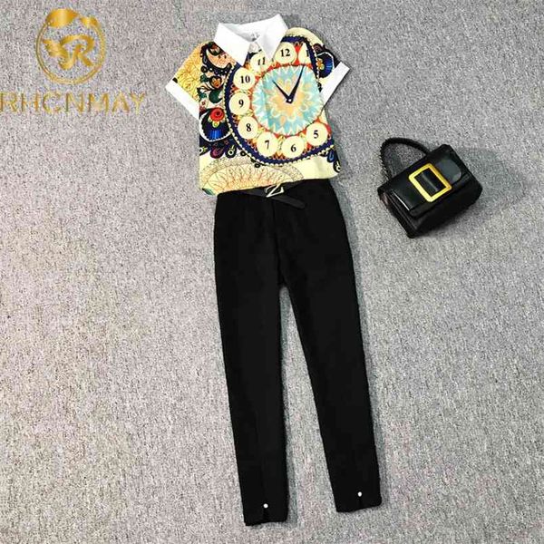 sweet women 2 piece pant sets summer white chiffon shirts + calf length high with belt trousers work business set 210506
sweet women 2 piece pant sets summer white chiffon shirts + calf length high with belt trousers work business set 210506
