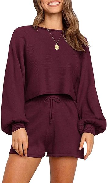 stylish sports suit 2021 women's tracksuits 2-piece long sleeve knitted pullover open navel top, Gray
stylish sports suit 2021 women's tracksuits 2-piece long sleeve knitted pullover open navel top, Gray