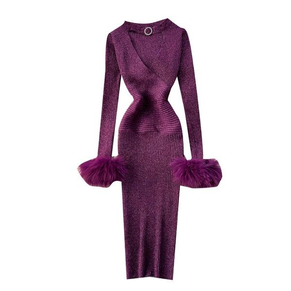 autumn winter shiny knitted dress for women long sleeve hollow out bodycon party dresses slim elastic warm base femme robe casual, Black;gray
autumn winter shiny knitted dress for women long sleeve hollow out bodycon party dresses slim elastic warm base femme robe casual, Black;gray