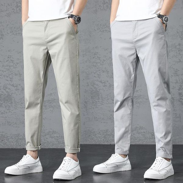 men's pants summer clothing business casual pocket fashion solid color stretch jogging slim fit trousers male, Black
men's pants summer clothing business casual pocket fashion solid color stretch jogging slim fit trousers male, Black
