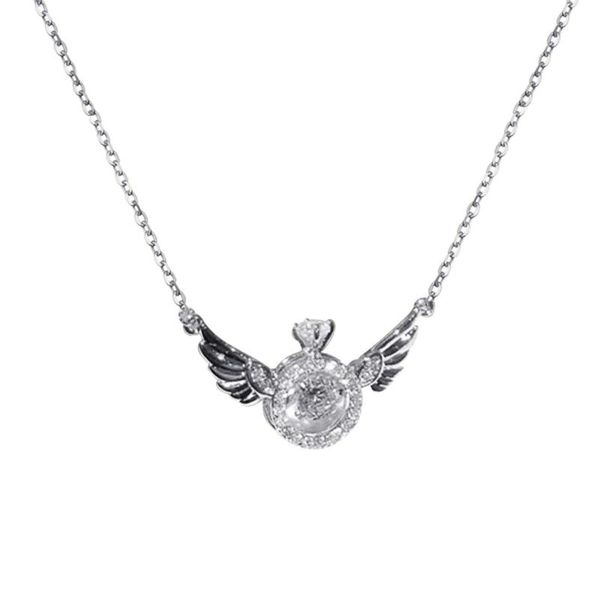 Chains Ladies Necklace Fashion Angel Pendant Elegant Trendy Clavicle Chain Temperament Hanging Neck Jewelry Accesorios Mujer, Silver
Chains Ladies Necklace Fashion Angel Pendant Elegant Trendy Clavicle Chain Temperament Hanging Neck Jewelry Accesorios Mujer, Silver