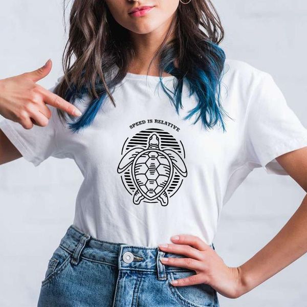 plus size shirts 2021 summer women breathable t-shirt tortoise printed speed is relative funny letter o-neck tees harajuku women's, White
plus size shirts 2021 summer women breathable t-shirt tortoise printed speed is relative funny letter o-neck tees harajuku women's, White