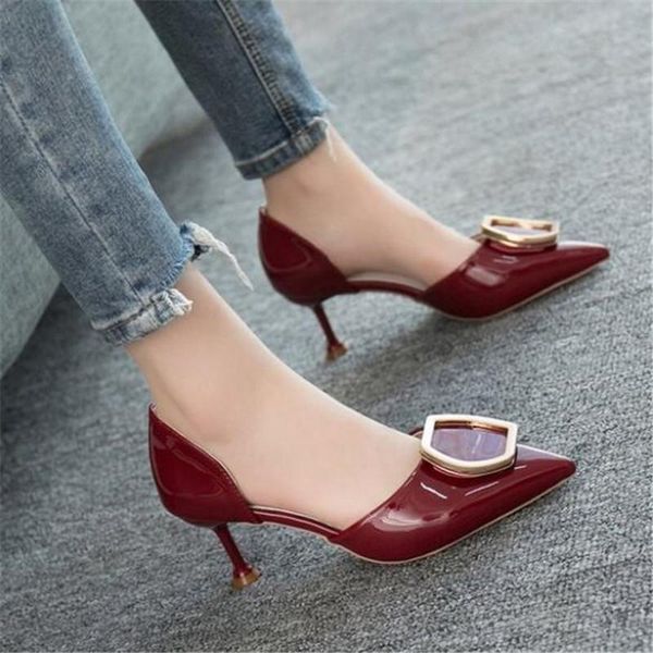 high heels womens summer fashion wild stiletto hollow pointed wine glass with women's shoes sandals, Black
high heels womens summer fashion wild stiletto hollow pointed wine glass with women's shoes sandals, Black