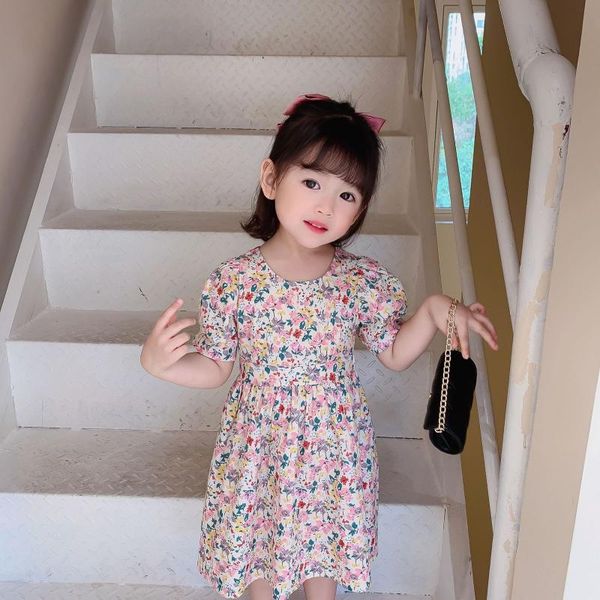 girl's dresses little girls summer dress, cute short puff sleeve crewneck floral print cutout back dress, Red;yellow
girl's dresses little girls summer dress, cute short puff sleeve crewneck floral print cutout back dress, Red;yellow