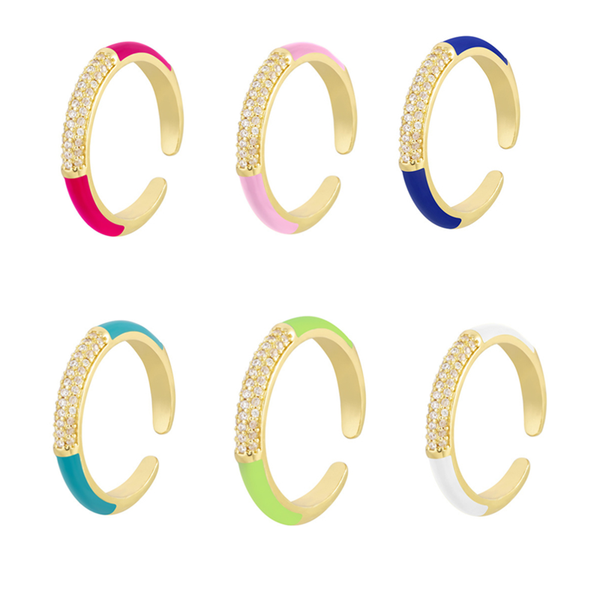 wedding rings fashion colorful drip oil open for women rhinestone alloy gold color personality party adjustable jewelry, Slivery;golden
wedding rings fashion colorful drip oil open for women rhinestone alloy gold color personality party adjustable jewelry, Slivery;golden
