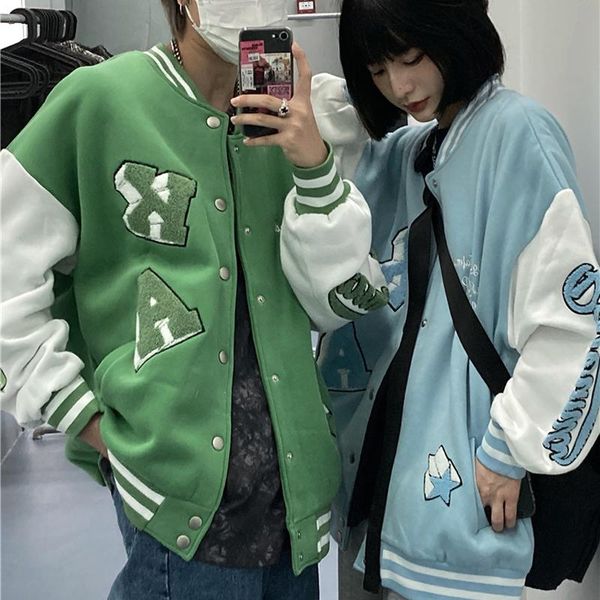 women's jackets winter jacket couple college style coat ladies cardigan baseball uniform varsity, Black;brown
women's jackets winter jacket couple college style coat ladies cardigan baseball uniform varsity, Black;brown