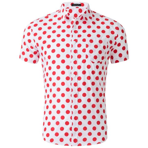 arrived fashion hawaiian shirt blouse male clothing cotton casual dots printed down short sleeve streetwear men's shirts, White;black
arrived fashion hawaiian shirt blouse male clothing cotton casual dots printed down short sleeve streetwear men's shirts, White;black