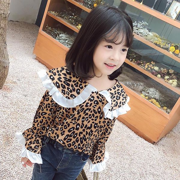 kids girls leopard blouse 2021 spring baby ruffle shirts long sleeves children clothing boot cut for, White;black
kids girls leopard blouse 2021 spring baby ruffle shirts long sleeves children clothing boot cut for, White;black