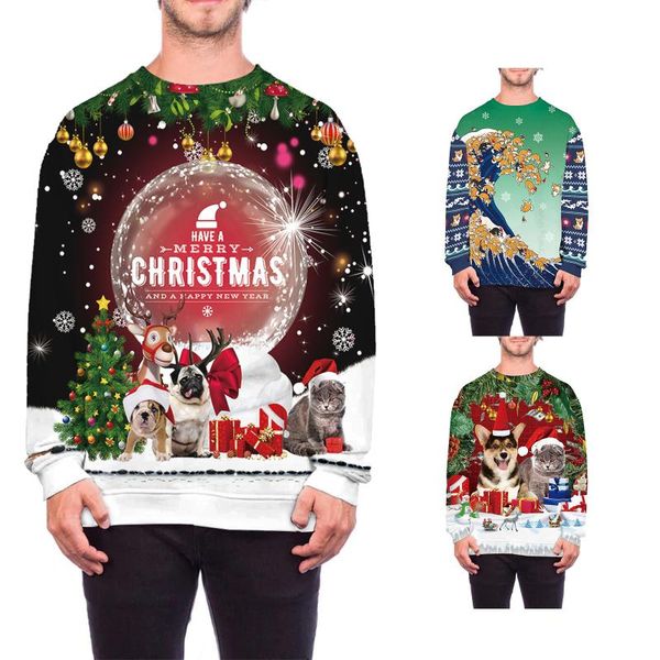 men's hoodies & sweatshirts christmas cartoon patterns print pullover fancy round neck long sleeve plus size sweatshirt for spring autu, Black
men's hoodies & sweatshirts christmas cartoon patterns print pullover fancy round neck long sleeve plus size sweatshirt for spring autu, Black