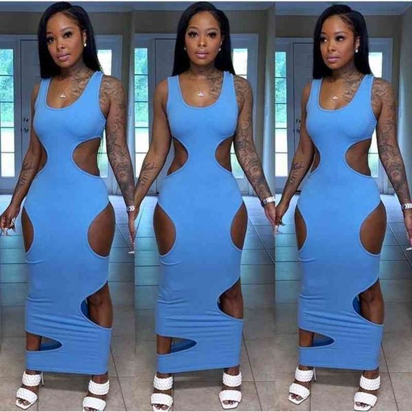 casual dresses solid hole cut out women sleeveless long maxi o-neck bodycon party club spring summer vestidos pvr6, Black;gray
casual dresses solid hole cut out women sleeveless long maxi o-neck bodycon party club spring summer vestidos pvr6, Black;gray
