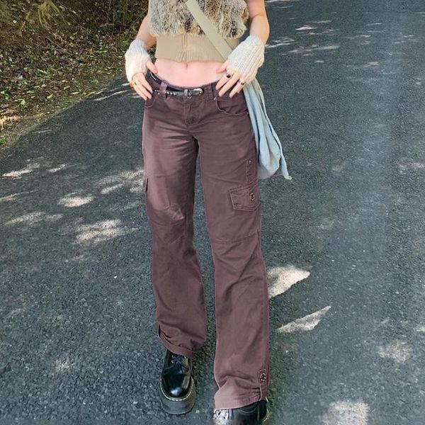 women's pants & capris solid color cargo pants, vintage mid waist straight leg long with pockets, Black;white
women's pants & capris solid color cargo pants, vintage mid waist straight leg long with pockets, Black;white