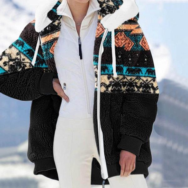 women's jackets vintage print jacket women stitching pocket hooded pullover sweatershirt warm artificial wool pockets coat streetwear o, Black;brown
women's jackets vintage print jacket women stitching pocket hooded pullover sweatershirt warm artificial wool pockets coat streetwear o, Black;brown