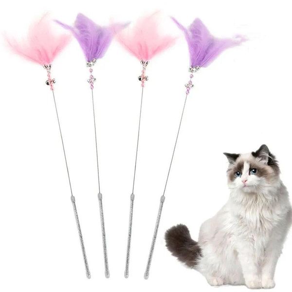 cat toys 2021 toy feather stick with bell interactive funny supplies pet training products accessories wholesale
cat toys 2021 toy feather stick with bell interactive funny supplies pet training products accessories wholesale