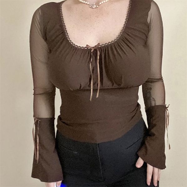 women t-shirt flare long sleeve stitching color block patchwork slim fit bandage spring autumn casual clothing 210522, White
women t-shirt flare long sleeve stitching color block patchwork slim fit bandage spring autumn casual clothing 210522, White