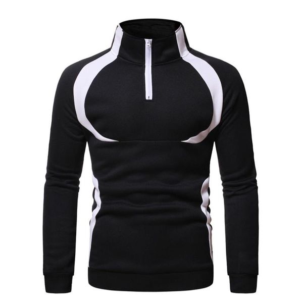 men's hoodies & sweatshirts fashion hoodie casual slim fit breathable half zipper streetwear color contrast sports for men moletom, Black
men's hoodies & sweatshirts fashion hoodie casual slim fit breathable half zipper streetwear color contrast sports for men moletom, Black