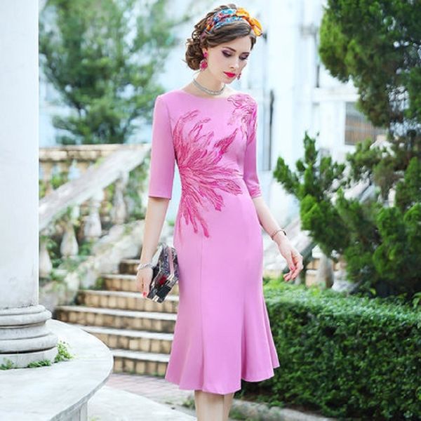 casual dresses o-neck trumpet dress women summer spring style celebrities medium length patchwork fishtail embroidered skirt plus u5uj, Black;gray
casual dresses o-neck trumpet dress women summer spring style celebrities medium length patchwork fishtail embroidered skirt plus u5uj, Black;gray
