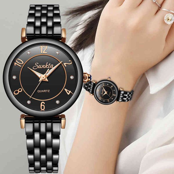 2021 sunkta ceramics business quartz ladies brand luxury female watch girl clock relogio feminin+box, Slivery;brown
2021 sunkta ceramics business quartz ladies brand luxury female watch girl clock relogio feminin+box, Slivery;brown
