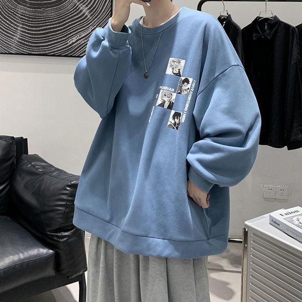 women blue korean spring boys holiday hoodies lady student cartoon long sleeve men bf printed streetwear loose women's & sweatshirts, Black
women blue korean spring boys holiday hoodies lady student cartoon long sleeve men bf printed streetwear loose women's & sweatshirts, Black
