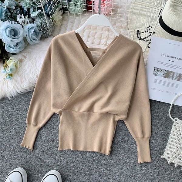 yuoomuoo 2021 new v-neck sweater womens batwing long sleeve pullover casual elegant sweaters female soft bottoming shirt, White;black
yuoomuoo 2021 new v-neck sweater womens batwing long sleeve pullover casual elegant sweaters female soft bottoming shirt, White;black