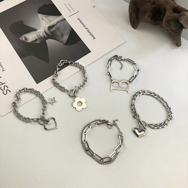 south korea's punk cool retro personality men and women simple hip-hop full body pure titanium steel non-fading bracele, Black
south korea's punk cool retro personality men and women simple hip-hop full body pure titanium steel non-fading bracele, Black