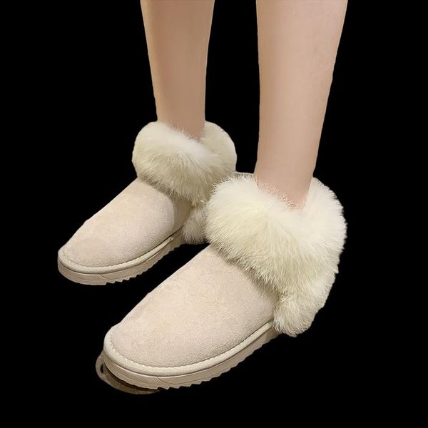 boots 2021 women winter thick bottom snow fashion wool deerskin velvet lace-up ankle casual design warm waterproof shoes, Black
boots 2021 women winter thick bottom snow fashion wool deerskin velvet lace-up ankle casual design warm waterproof shoes, Black