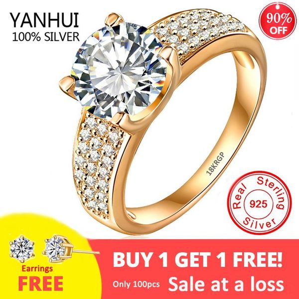 cluster rings 18k gold color silver 925 ring with 8mm 2 zirconia diamond wedding women fashion jewelry gift (sent earrings), Golden;silver
cluster rings 18k gold color silver 925 ring with 8mm 2 zirconia diamond wedding women fashion jewelry gift (sent earrings), Golden;silver