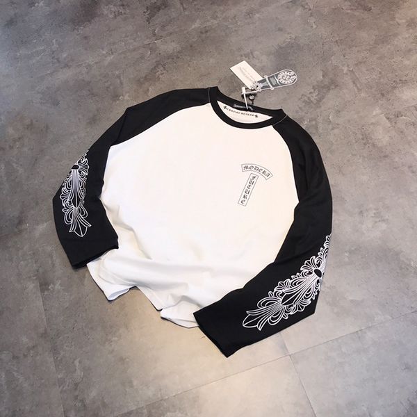 kro xin2021 autumn new lovers men's and sanskrit print stitching long sleeve t-shirt women's cotton bottomed shirt, White
kro xin2021 autumn new lovers men's and sanskrit print stitching long sleeve t-shirt women's cotton bottomed shirt, White