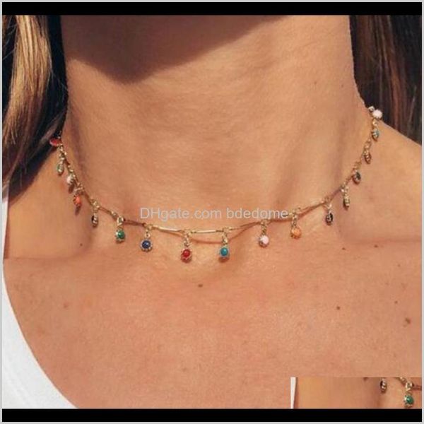 & pendants drop delivery 2021 single layer color crystal beads pendant clavicle chain necklace women boho fashion jewelry necklaces amsxp, Silver
& pendants drop delivery 2021 single layer color crystal beads pendant clavicle chain necklace women boho fashion jewelry necklaces amsxp, Silver