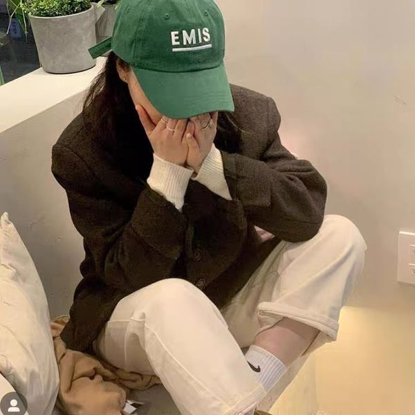 emis baseball cap signature minority design solid color casual letter embroidery men's and women's song hye kyo same cap zy, Blue;gray
emis baseball cap signature minority design solid color casual letter embroidery men's and women's song hye kyo same cap zy, Blue;gray