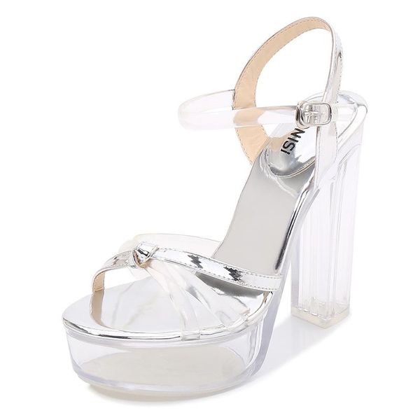 dress shoes fashion nightclub female sandals women wild transparent crystal 3.5cm waterproof platform 13cm high-heeled, Black
dress shoes fashion nightclub female sandals women wild transparent crystal 3.5cm waterproof platform 13cm high-heeled, Black
