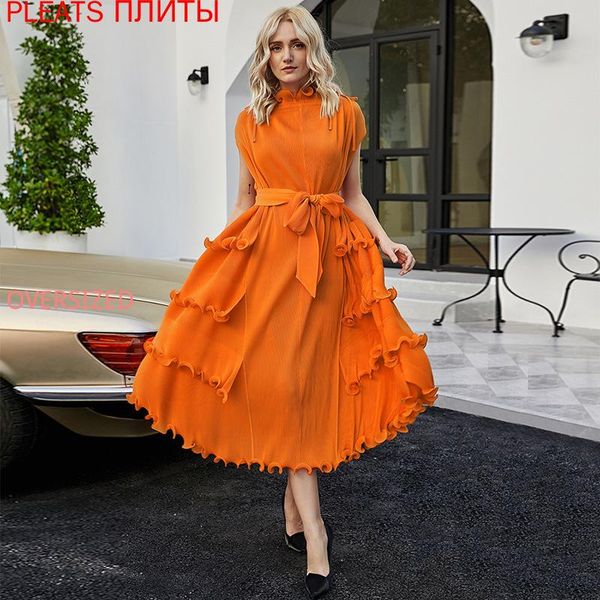 casual dresses spring and summer women's european american wear versatile design sleeveless temperament lace up dress miyake, Black;gray
casual dresses spring and summer women's european american wear versatile design sleeveless temperament lace up dress miyake, Black;gray