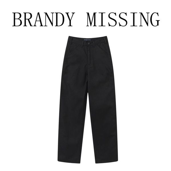 oversize girls soft cotton high waist pants 2021 summer office ladies loose women slim pocket straight overalls women's & capris, Black;white
oversize girls soft cotton high waist pants 2021 summer office ladies loose women slim pocket straight overalls women's & capris, Black;white