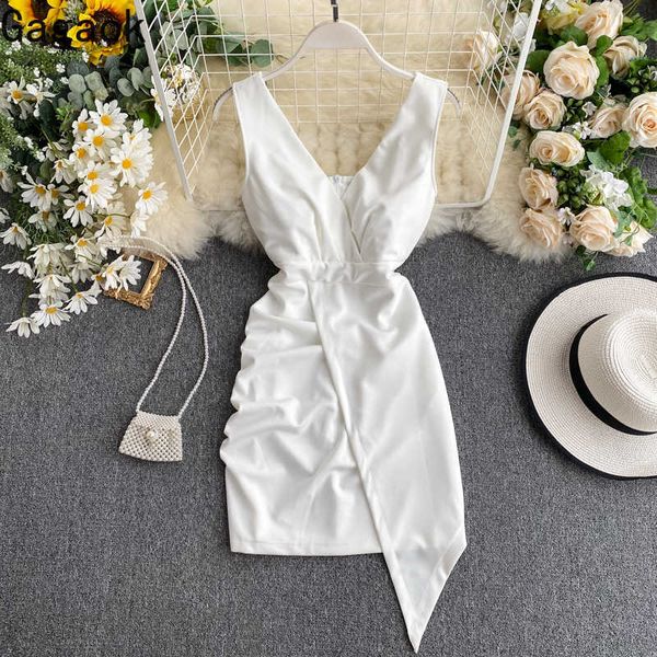 & club women dress spring autumn solid v-neck straight slim bodycon wild mini female fashion dresses 210531, Black;gray
& club women dress spring autumn solid v-neck straight slim bodycon wild mini female fashion dresses 210531, Black;gray
