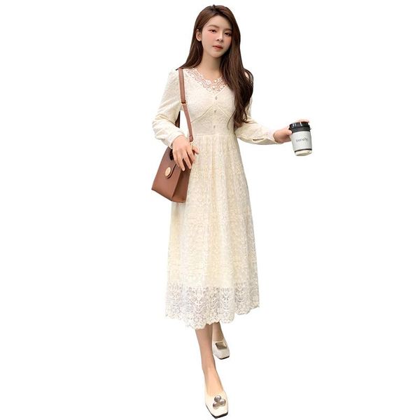arrivals maternity lace nursing dress v neck long sleeve voile breastfeeding female retro hook princess pregnancy dresses, White
arrivals maternity lace nursing dress v neck long sleeve voile breastfeeding female retro hook princess pregnancy dresses, White