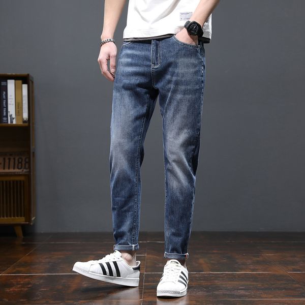 fashion jeans spring and summer denim pants men's wear loose harlan small foot embroidery casual elastic soft, Blue
fashion jeans spring and summer denim pants men's wear loose harlan small foot embroidery casual elastic soft, Blue