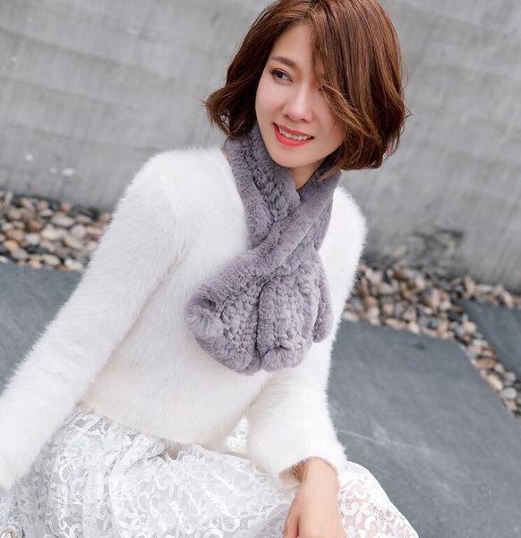scarves women's winter thicken thermal warm knitted fur scarf lady's fashion natural pashmina tb034, Blue;gray
scarves women's winter thicken thermal warm knitted fur scarf lady's fashion natural pashmina tb034, Blue;gray