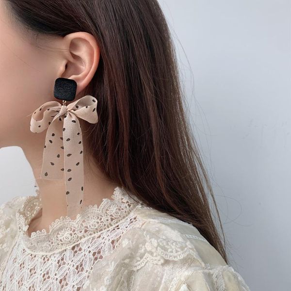 dangle & chandelier fashion bohemian style earrings personality long with fabric bow ribbon girls jewelry drop, Silver
dangle & chandelier fashion bohemian style earrings personality long with fabric bow ribbon girls jewelry drop, Silver