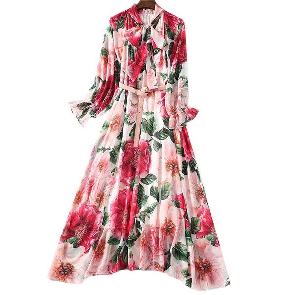 casual dresses runway summer women's fashion beach party gorgeous floral print chiffon trumpet sleeve bohemian elegant midi dress, Black;gray
casual dresses runway summer women's fashion beach party gorgeous floral print chiffon trumpet sleeve bohemian elegant midi dress, Black;gray