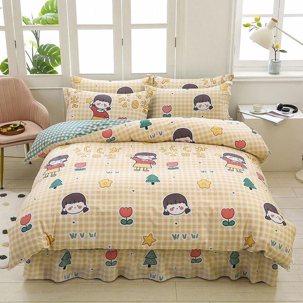 bedding sets home cartoons girl twin full king 1.2 1.5 1.8 2m cotton set duvet cover pillowcase bed skirt bedspreads bedclothes
bedding sets home cartoons girl twin full king 1.2 1.5 1.8 2m cotton set duvet cover pillowcase bed skirt bedspreads bedclothes