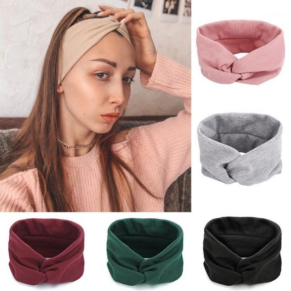 women girl solid color wide turban knotted cotton hair bands sweet elastic headband ornament accessories1
women girl solid color wide turban knotted cotton hair bands sweet elastic headband ornament accessories1