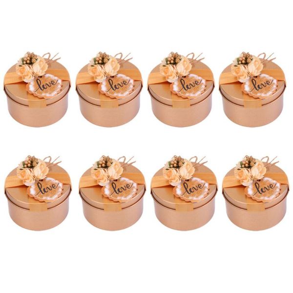 8pcs exquisite wrapping box storage wedding gift boxes for wrap