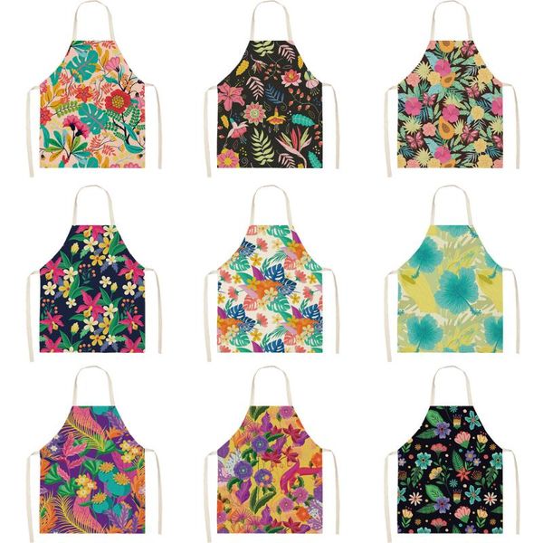 aprons creative plant priinting women kitchen cooking oil-proof cotton linen antifouling chef apron 68*55cm 0160
aprons creative plant priinting women kitchen cooking oil-proof cotton linen antifouling chef apron 68*55cm 0160