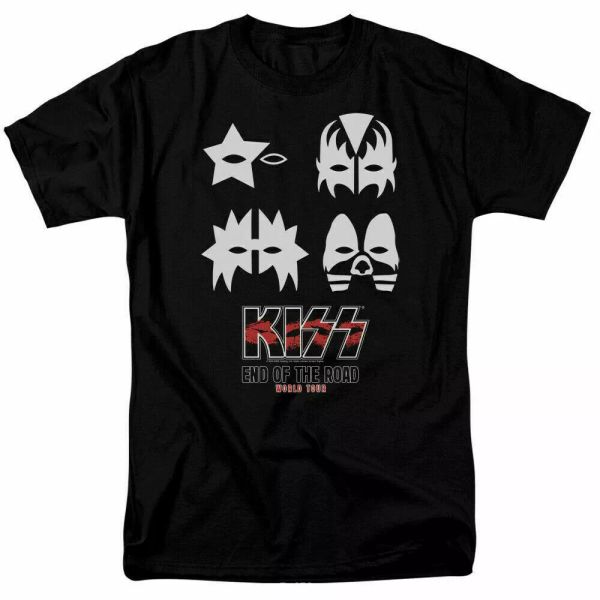 kiss end of the road world tour t shirt licensed hard rock n roll concert black, White;black
kiss end of the road world tour t shirt licensed hard rock n roll concert black, White;black