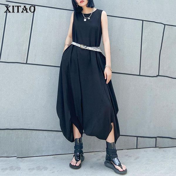 women's jumpsuits & rompers xitao black women sleeveless fashion 2021 summer plus size pleated split fan casual dmy5034, Black;white
women's jumpsuits & rompers xitao black women sleeveless fashion 2021 summer plus size pleated split fan casual dmy5034, Black;white