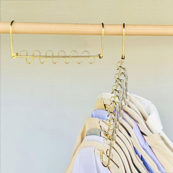 hangers & racks 6 pcs durable cloth 12 hanging holes space saving closet hanger two ways magic clothing organizers rack
hangers & racks 6 pcs durable cloth 12 hanging holes space saving closet hanger two ways magic clothing organizers rack